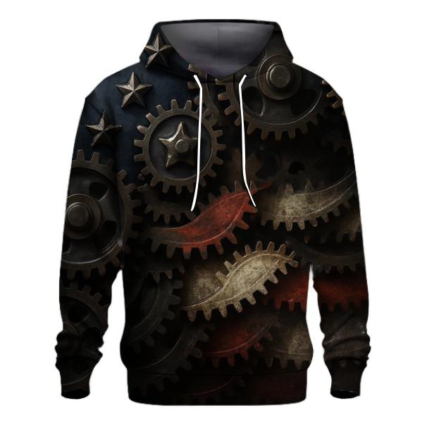 Industrial Gears And Stripes hoodie styles