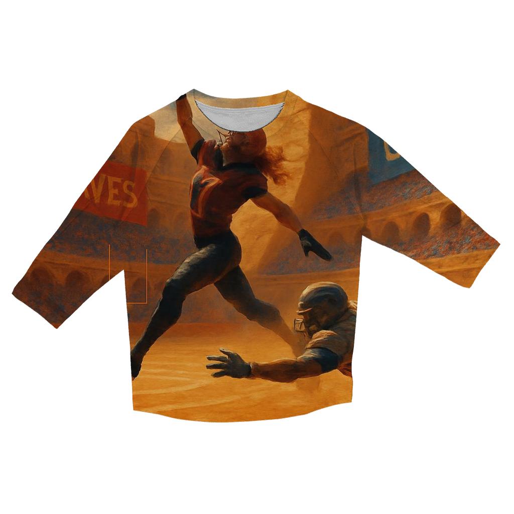 Desert Arena Braves Cubs Showdown fashion 3/4 sleeve shirts