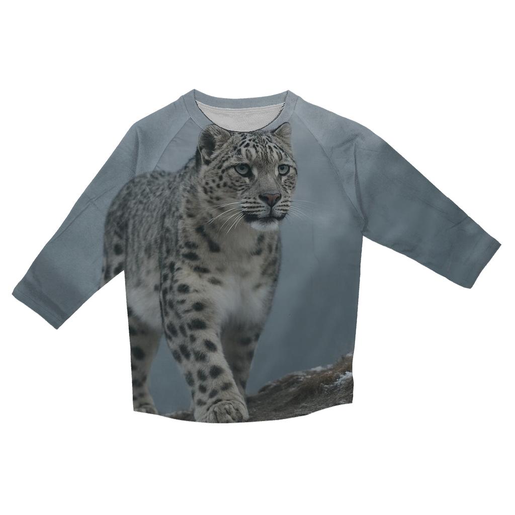 Glacial Ascent Snow Leopard custom 3/4 sleeve shirts