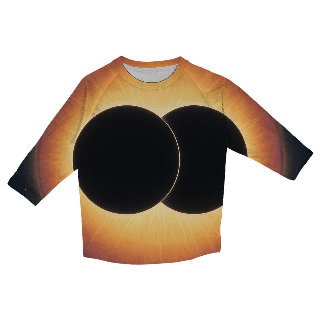 Binary Eclipse Corona Bands custom 3/4 sleeve shirts