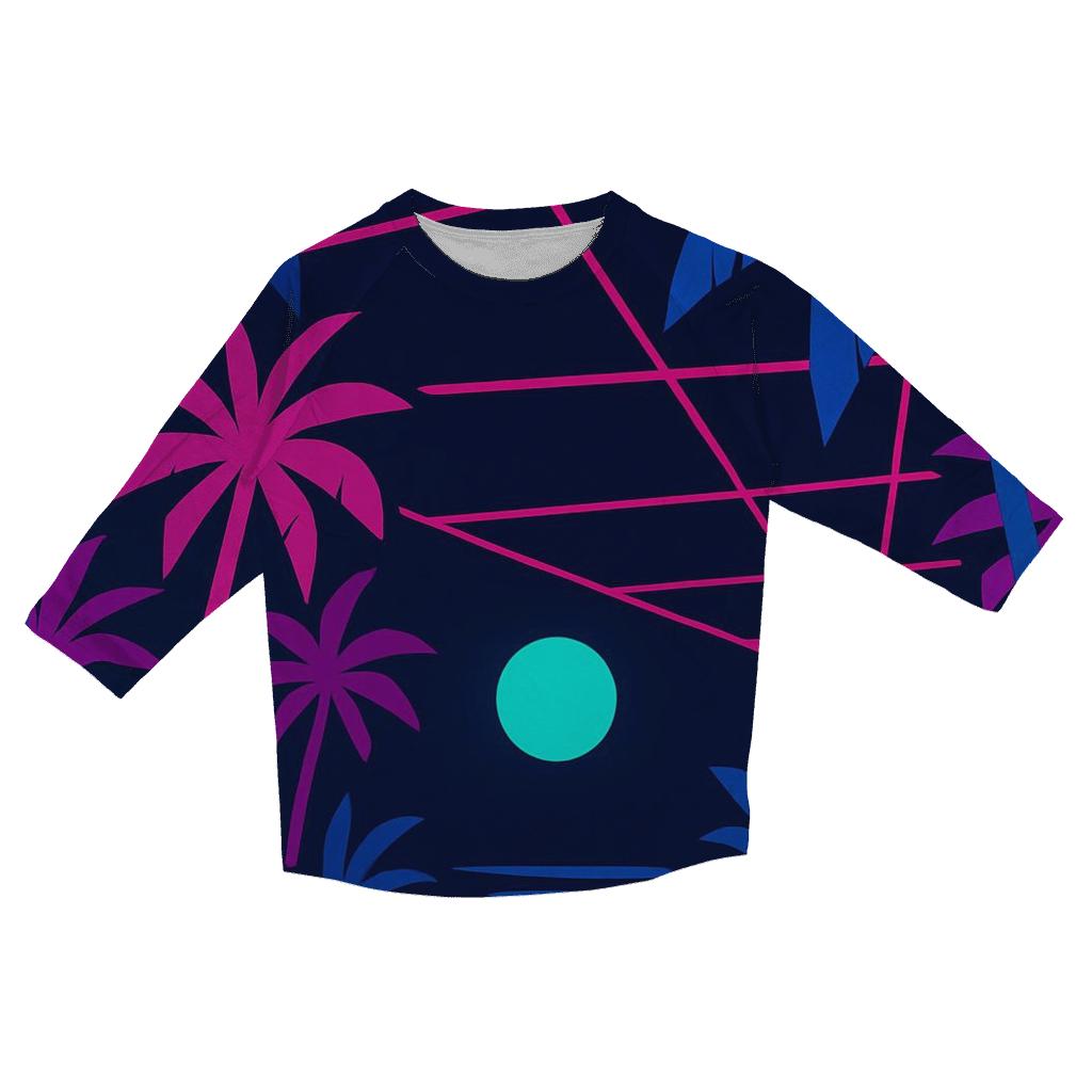 Laser Jungle Mirage designer 3/4 sleeve blouses