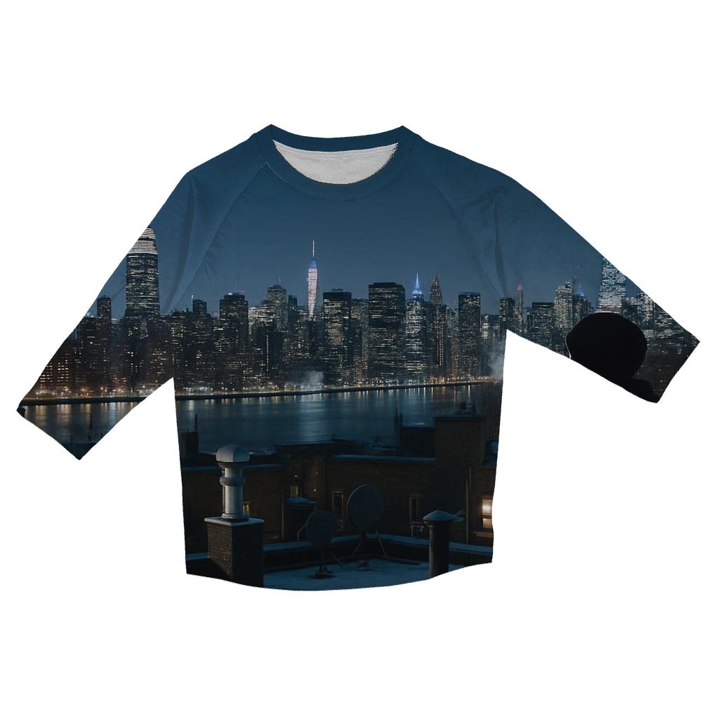 Winter Night From A Queens Rooftop personalized 3/4 sleeve tees