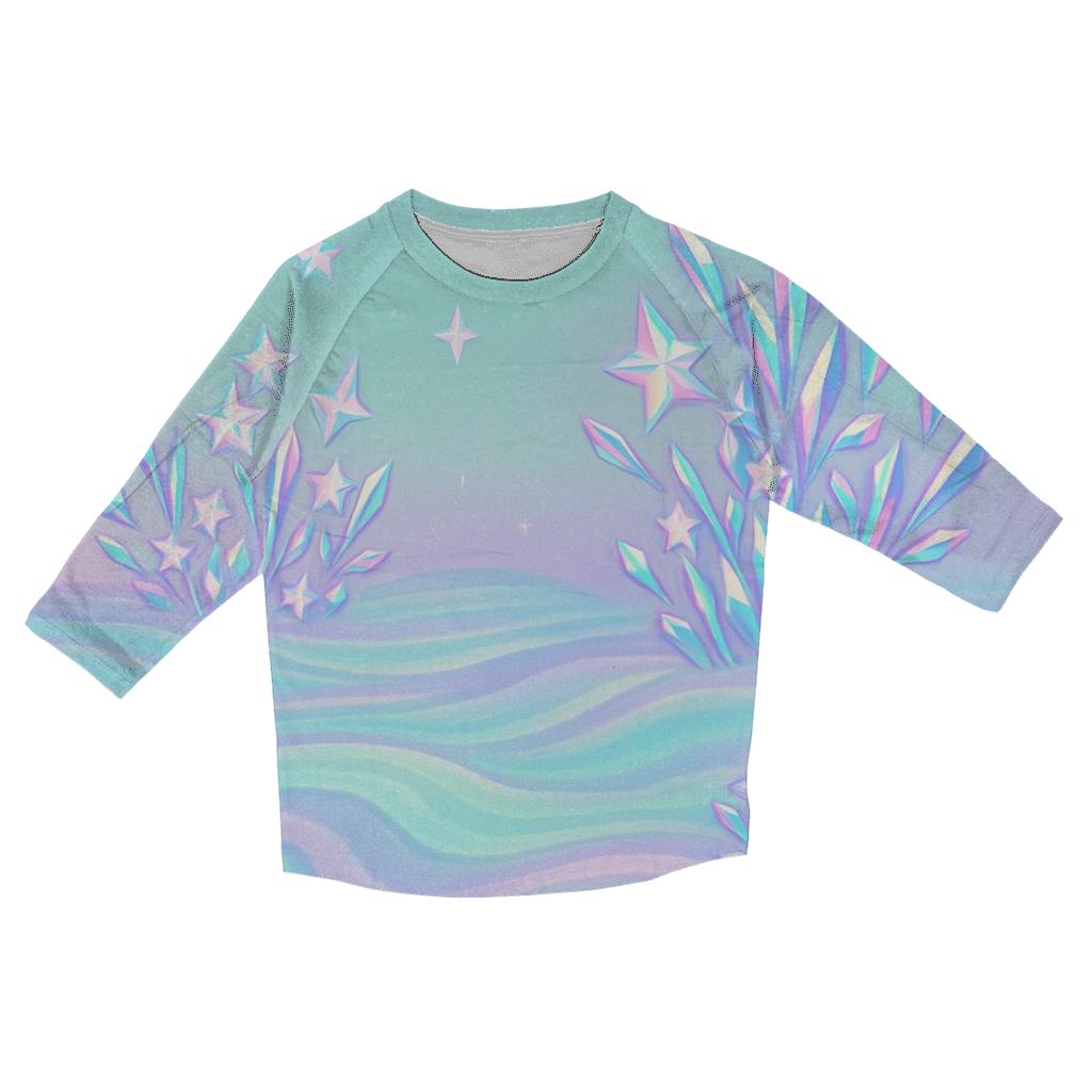 Holographic Star Reef fashion 3/4 sleeve shirts