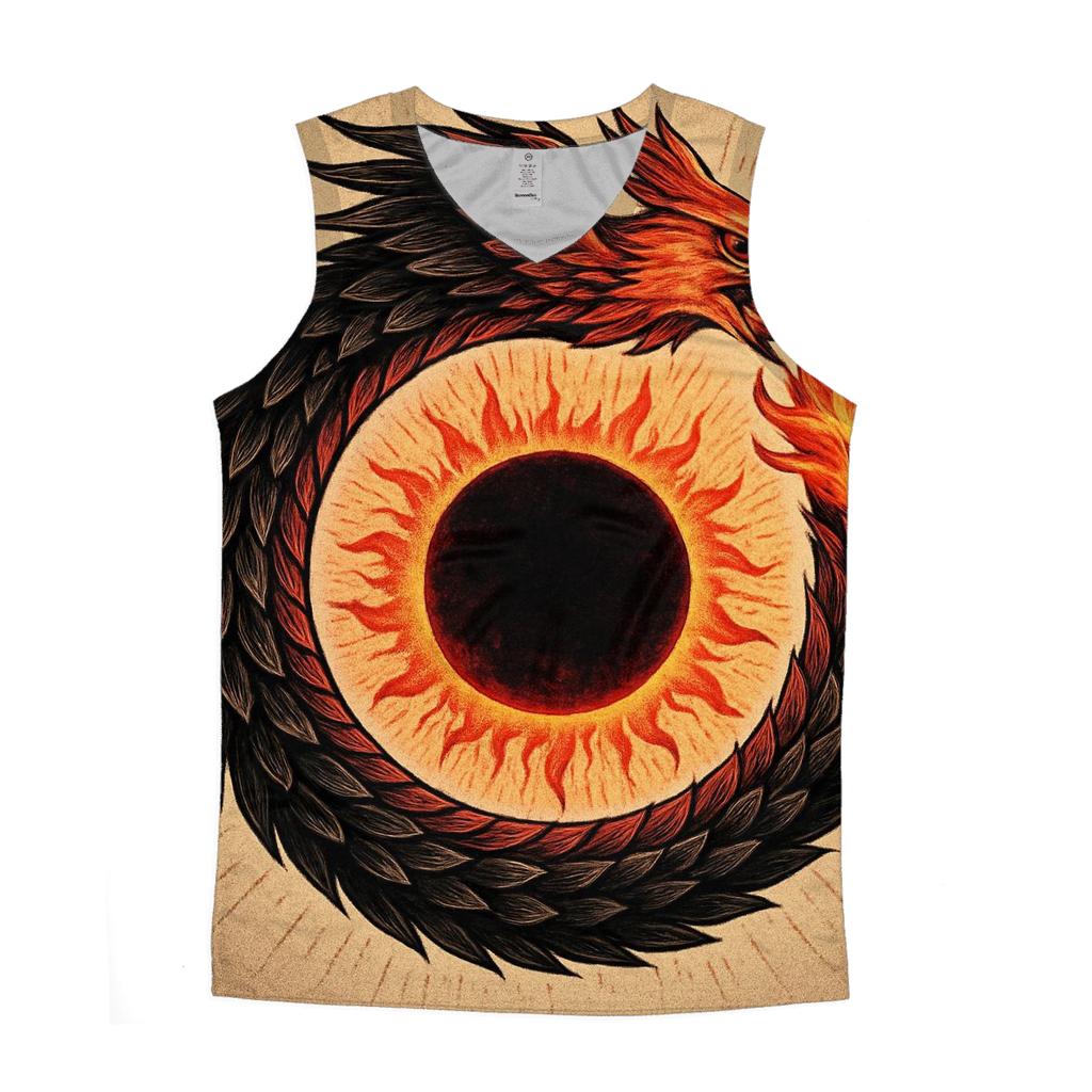 Solar Eclipse Phoenix Ouroboros stylish racerback tanks