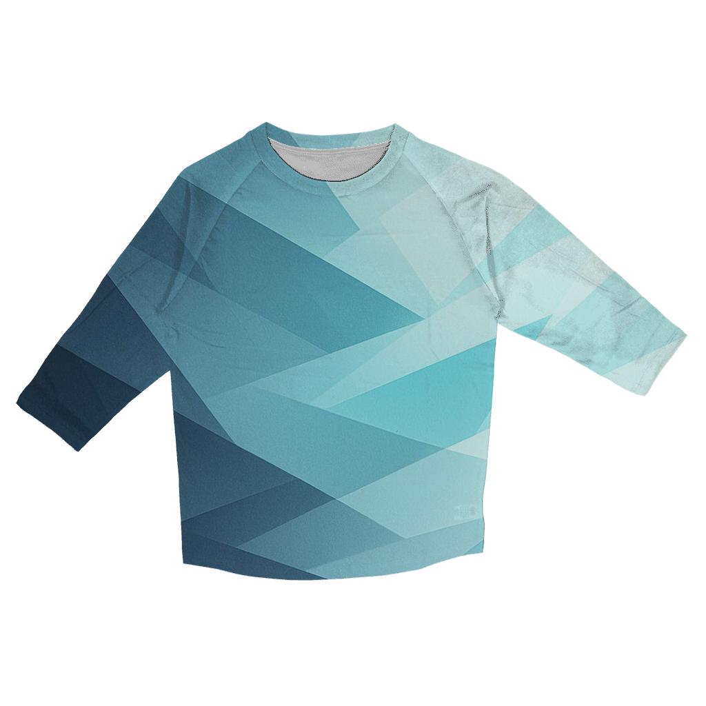 Chromatic Glacier Flow personalized 3/4 sleeve tees