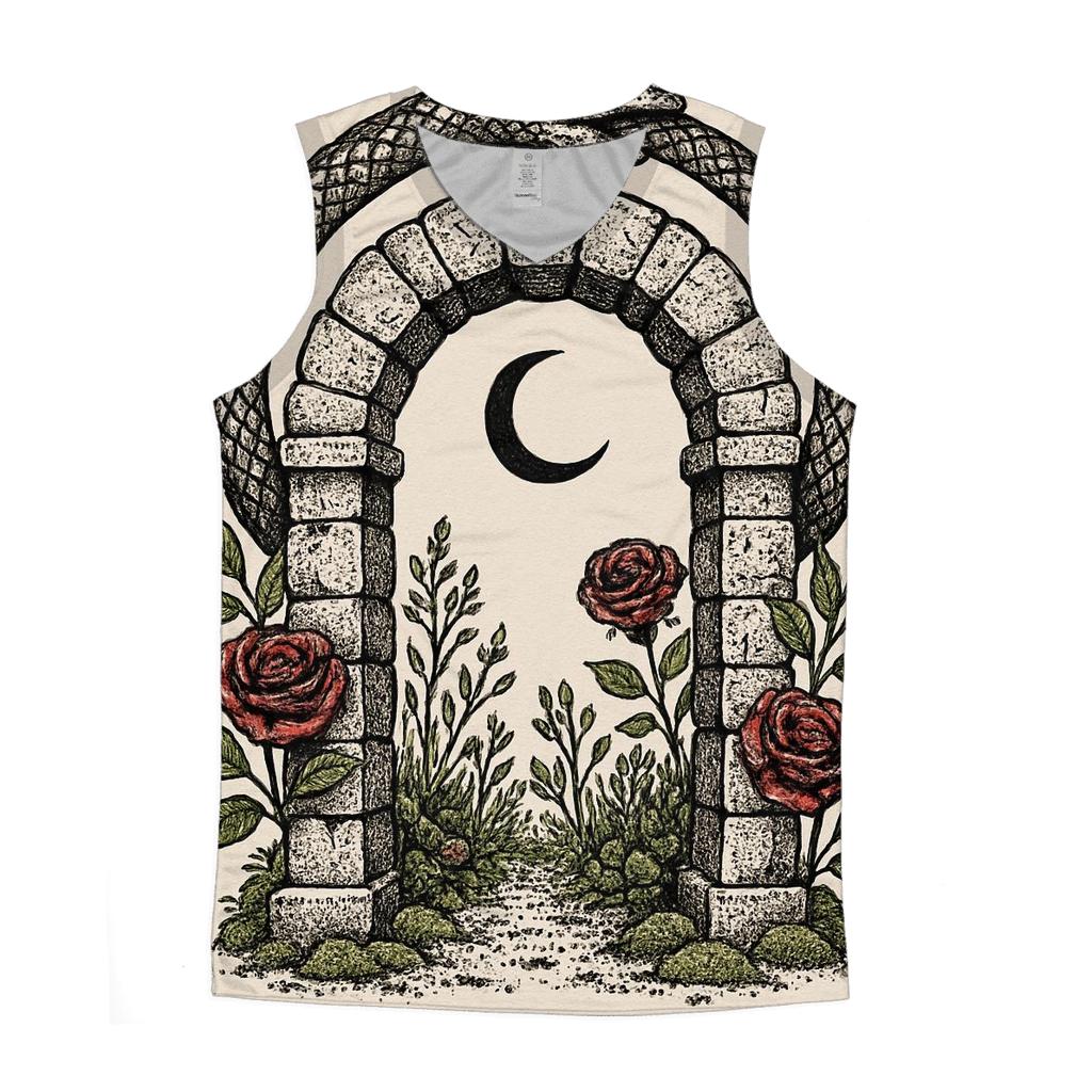 Alchemical Garden Ouroboros Gate casual summer tank tops