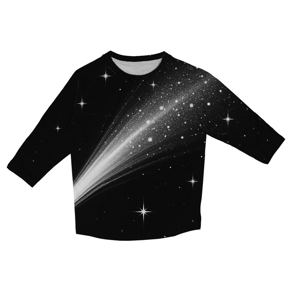Silver Comet Sequin Trail fashion 3/4 sleeve shirts
