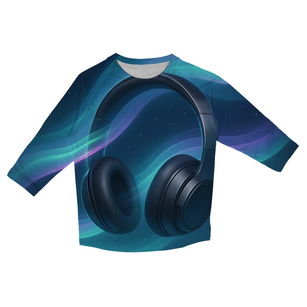 Aurora Headphone Drift designer 3/4 sleeve blouses