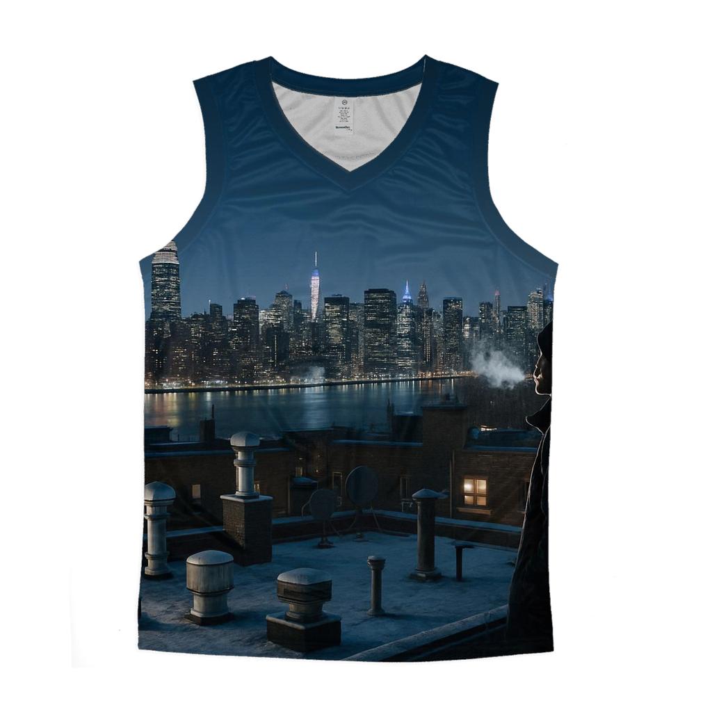 Winter Night From A Queens Rooftop casual summer tank tops