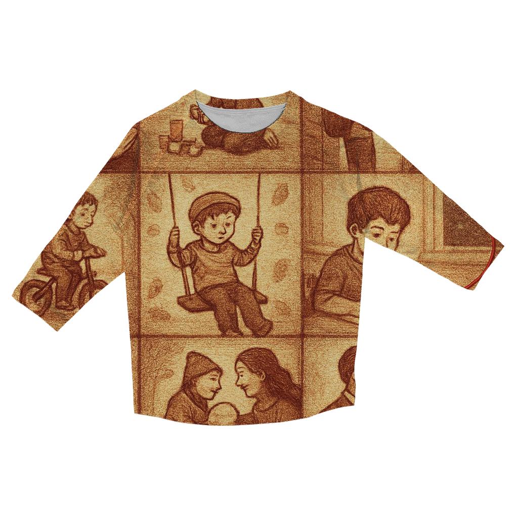 The Thread Of Her Love Woven Through My Days casual three quarter sleeve shirts