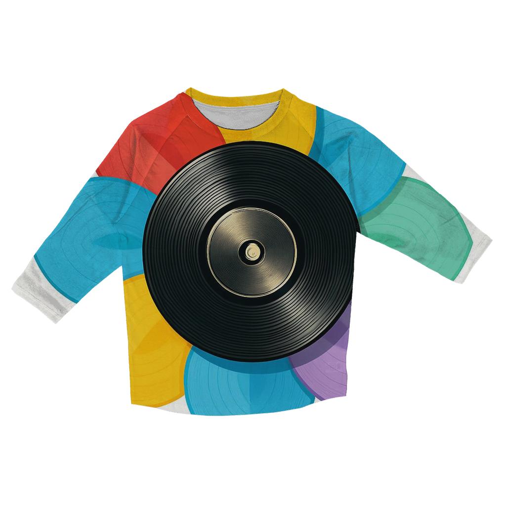 Rainbow Vinyl Bloom cotton quarter sleeve shirts