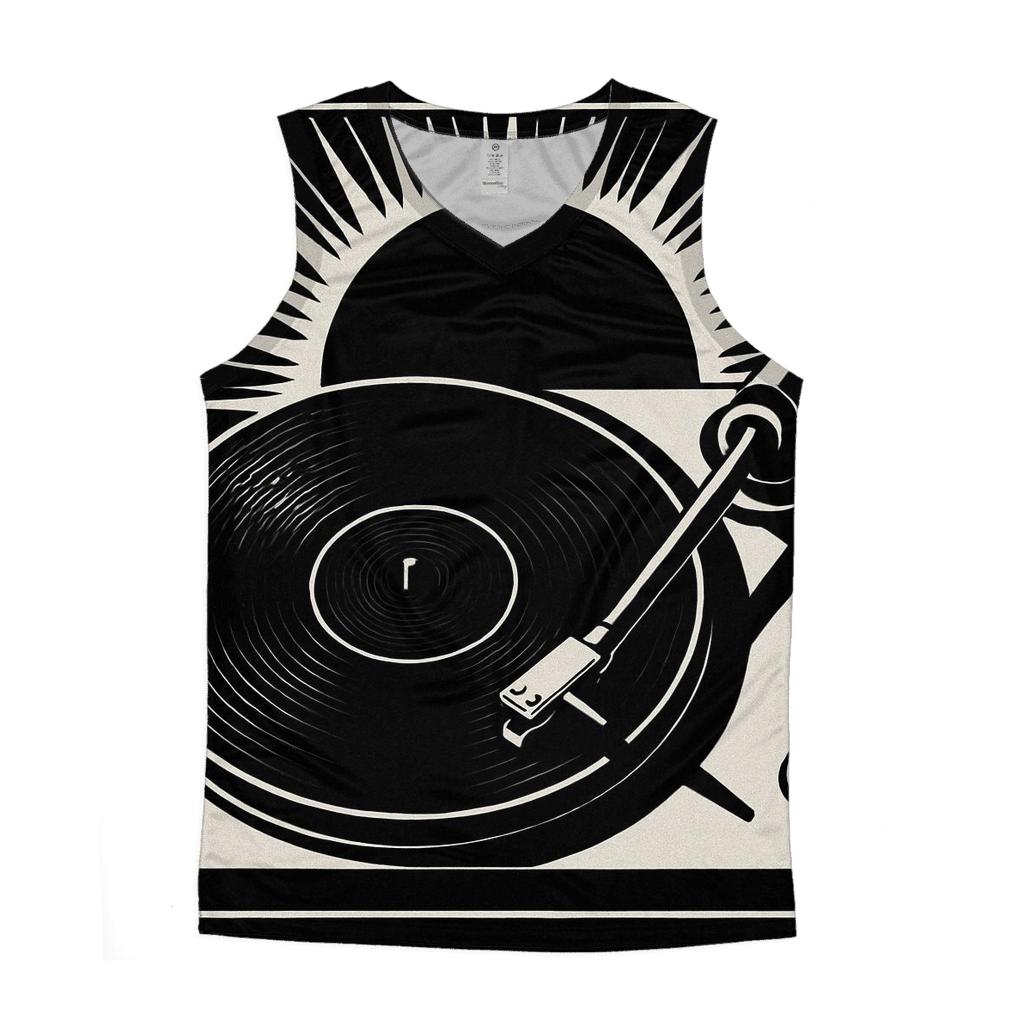 Monochrome Turntable Eclipse trendy fitted tank tops