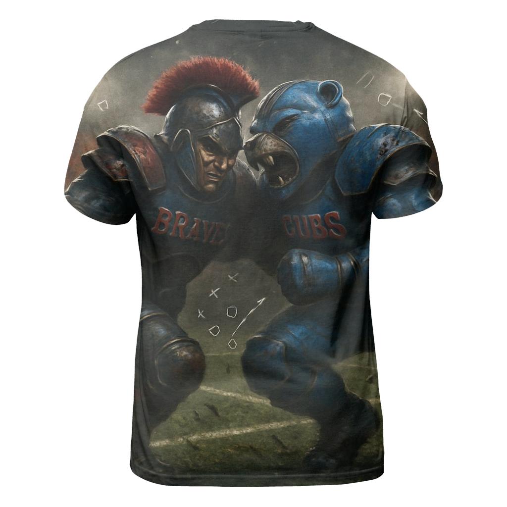 Battle Under The Floodlights Braves Against Cubs creative print fashion shirts