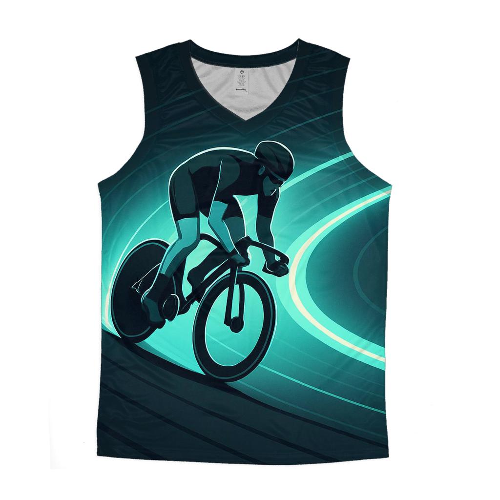 Futuristic Cycling Velodrome Halo custom tank tops