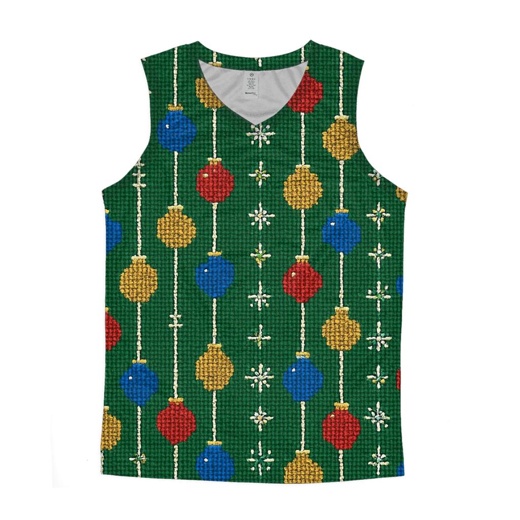 Ornament Ladder Pixel Rows trendy fitted tank tops
