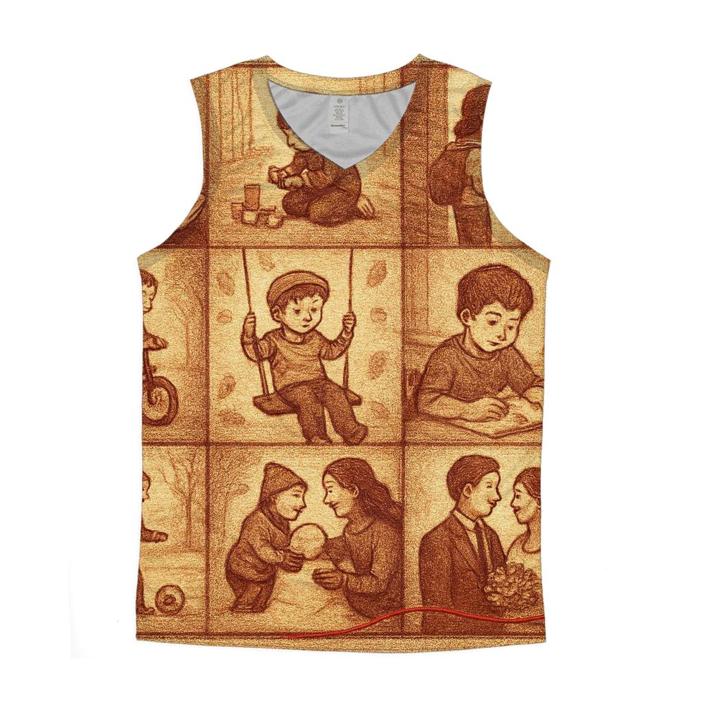 The Thread Of Her Love Woven Through My Days personalized athletic tanks