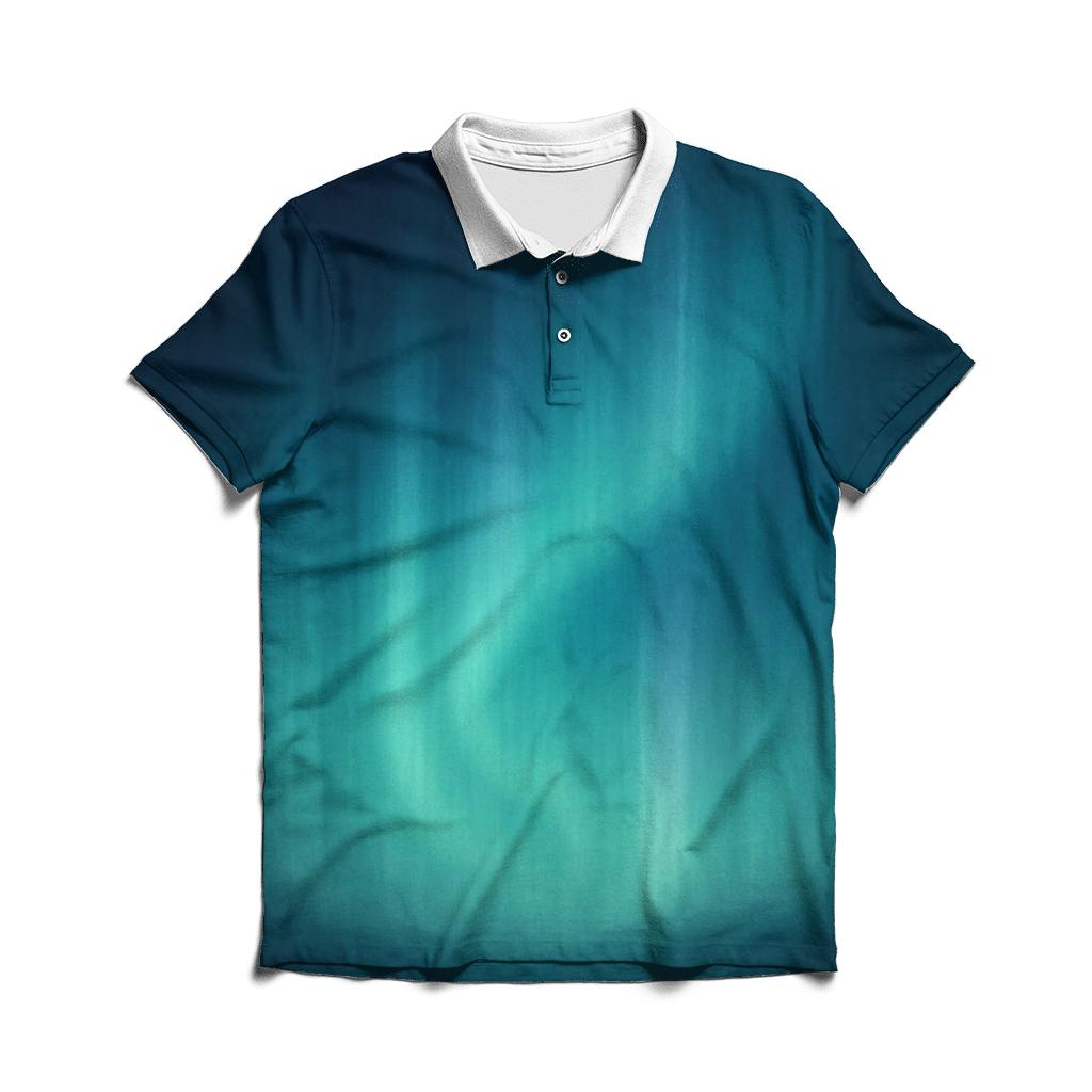 Frozen Aurora Veil designer slim fit polos