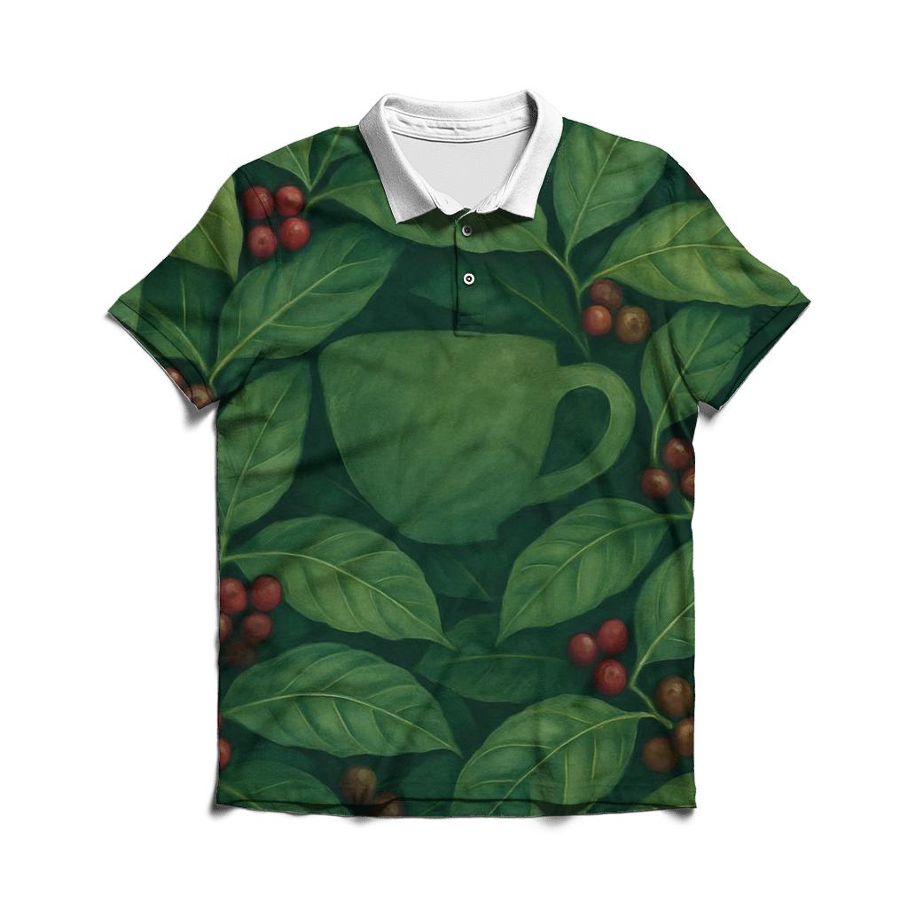 Verdant Bean Canopy premium cotton polo shirts