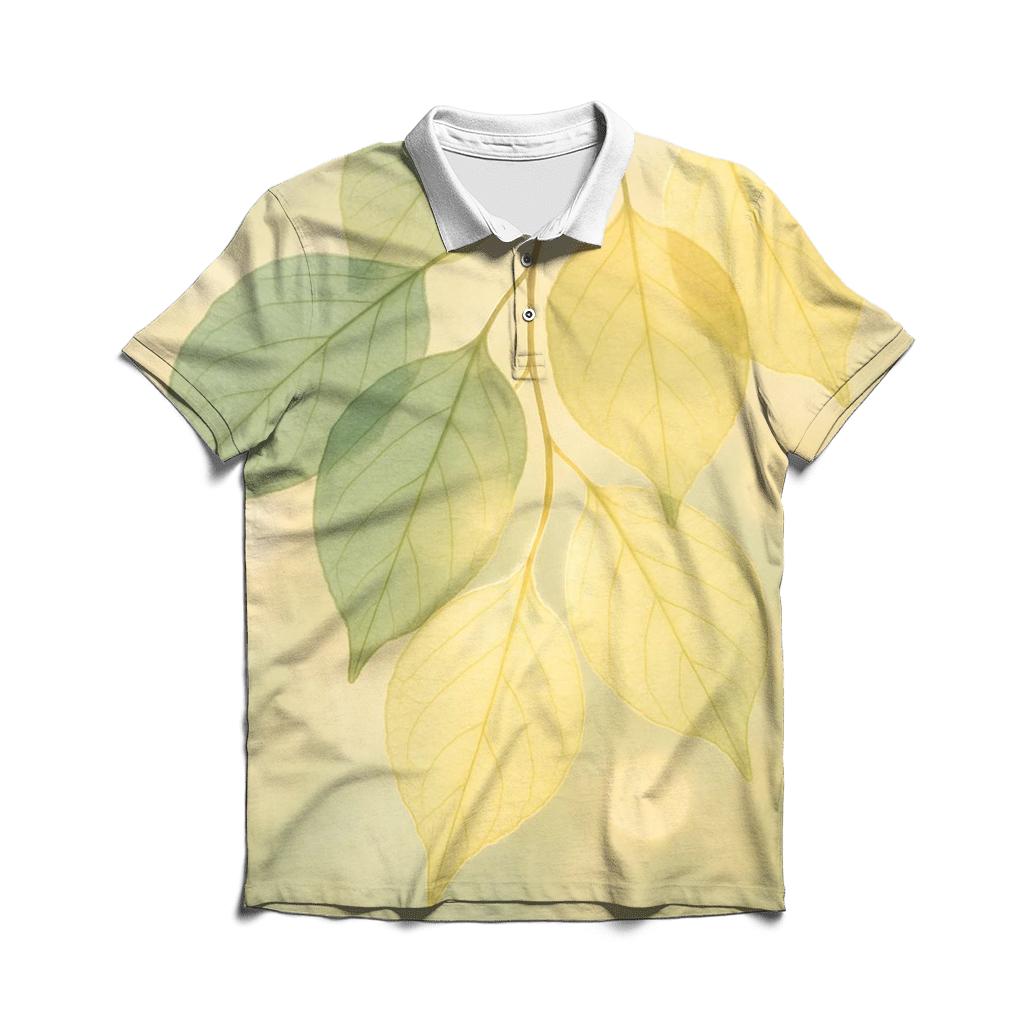 Whispering Leaves Prayer premium cotton polo shirts