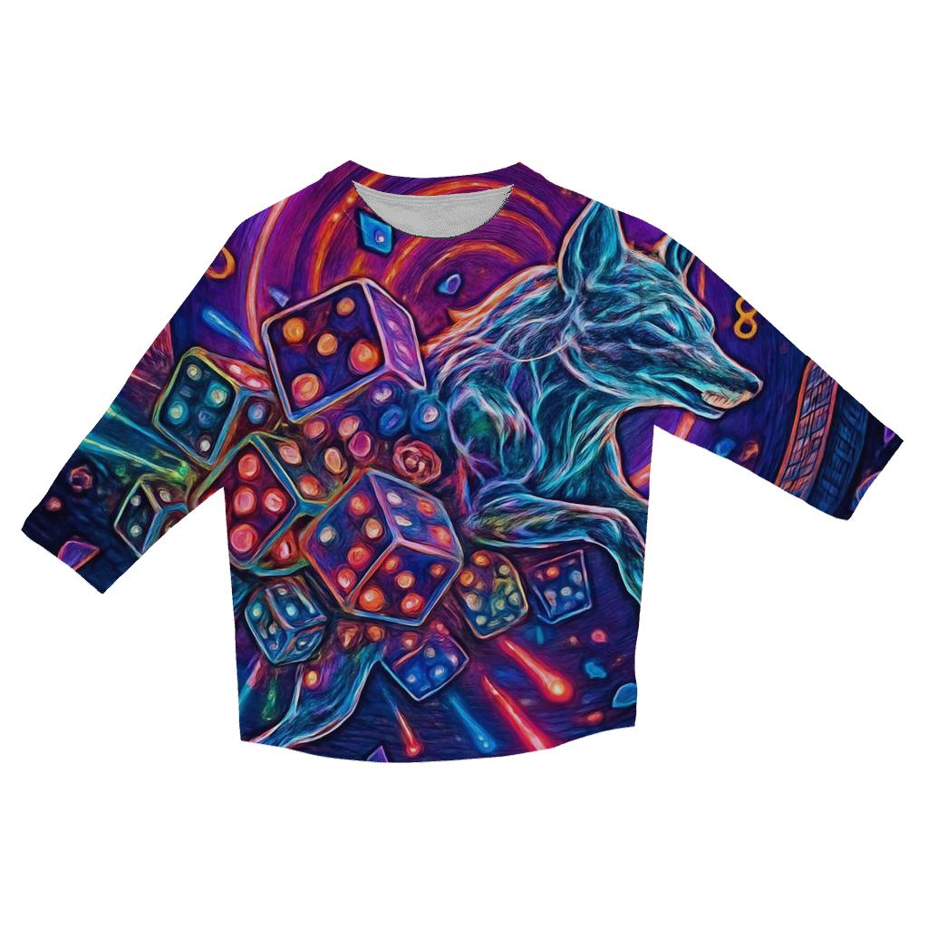 Cascade Of Quantum Dice fashion 3/4 sleeve shirts
