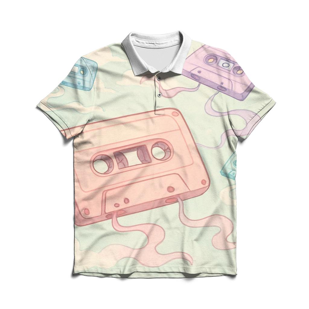 Pastel Cassette Daydream classic pique polos