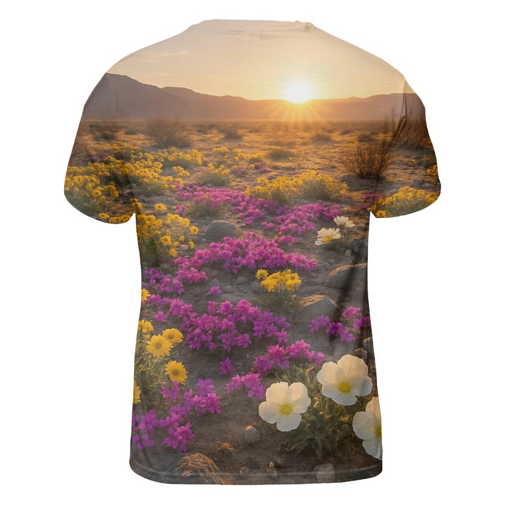 Desert Wildflowers After Rare Rain designer pattern shirts
