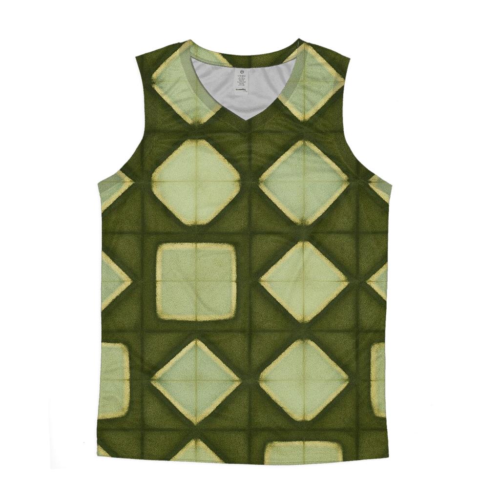 Forest Window Itajime Grid designer workout tanks