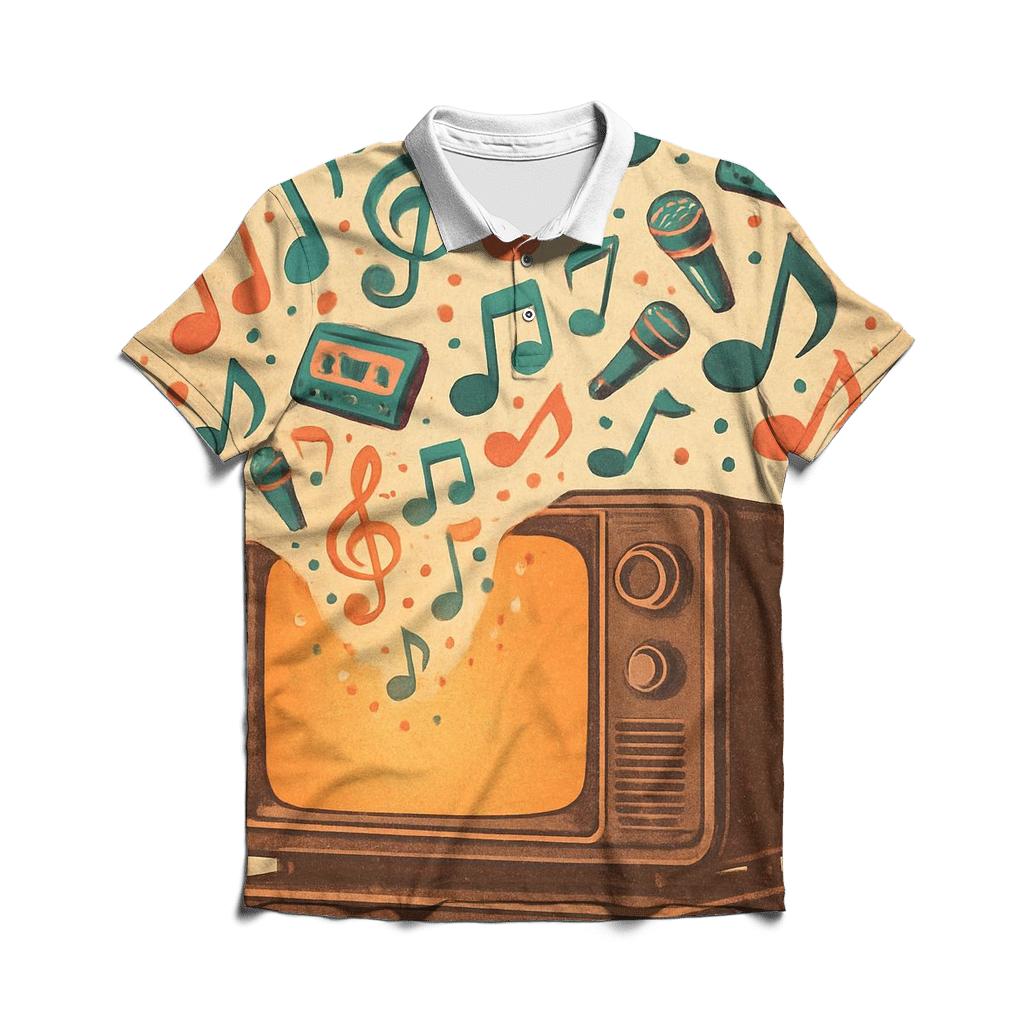 Retro TV Music Portal classic pique polos