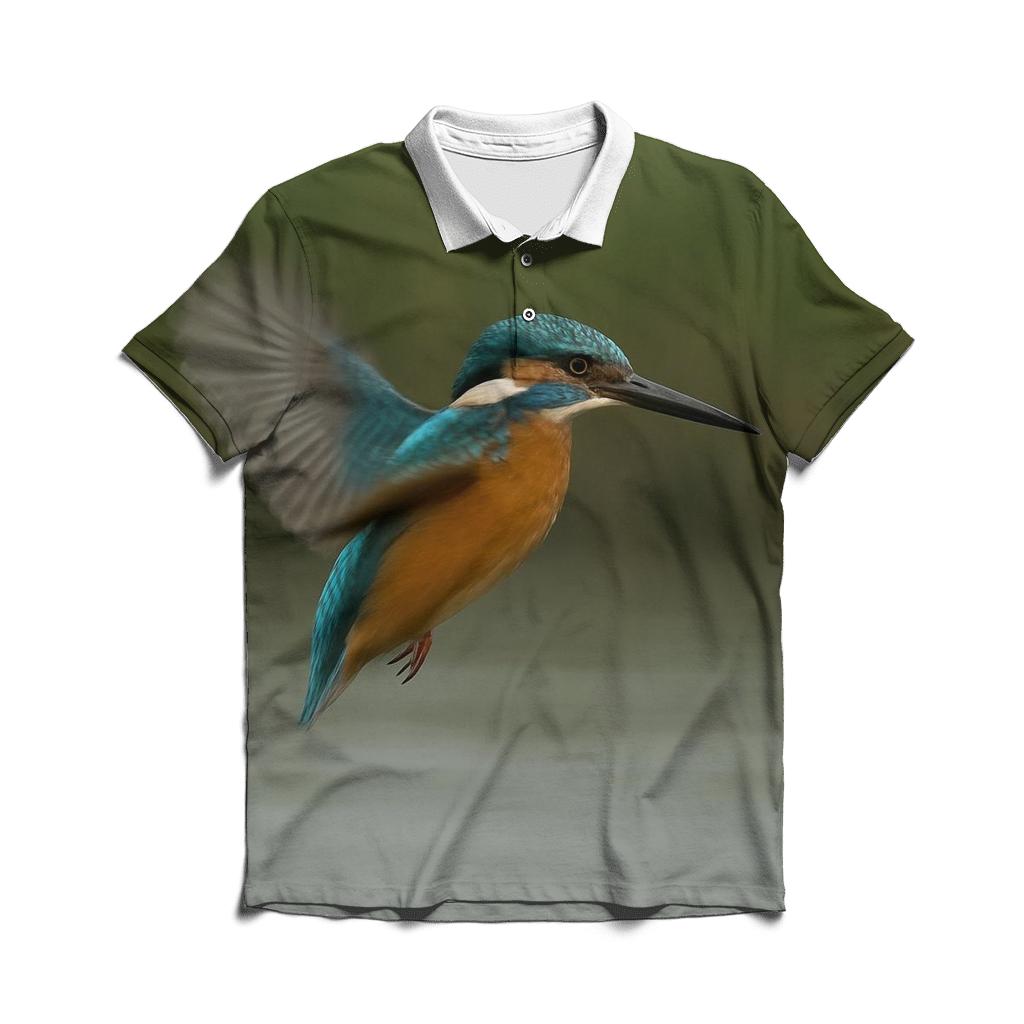 Estuary Hover Kingfisher personalized polo shirts
