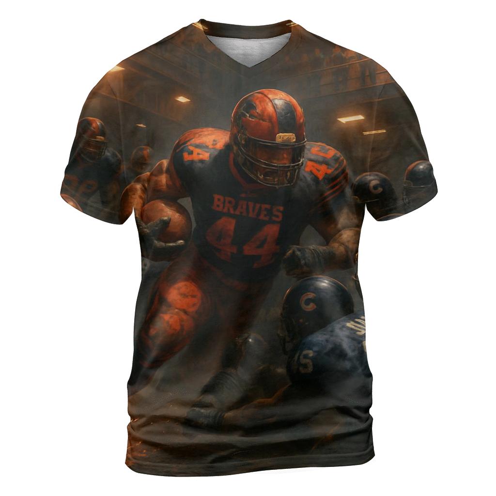 Industrial Iron Grudge Match Braves Versus Cubs artistic all-over print tops
