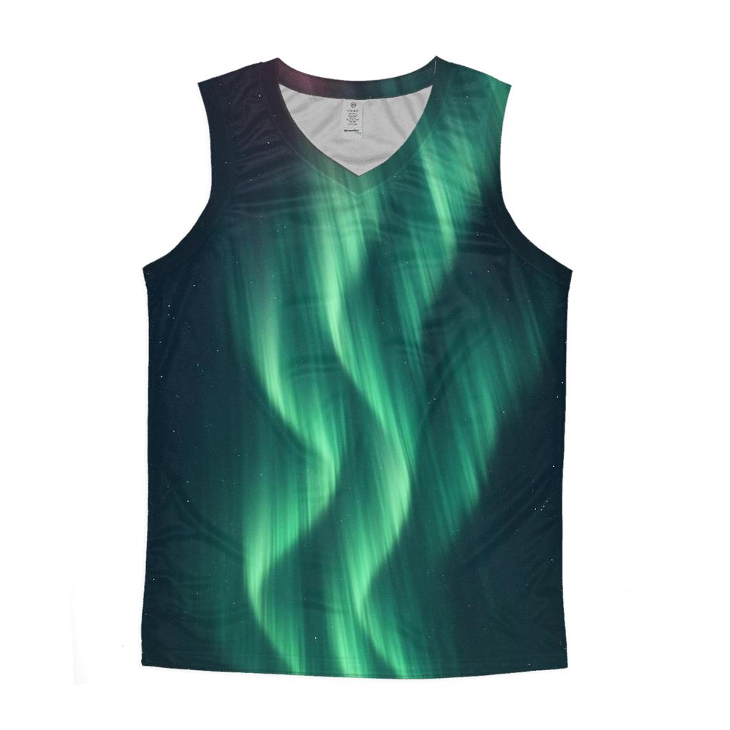 Polar Cusp Aurora Veil cotton sleeveless tops