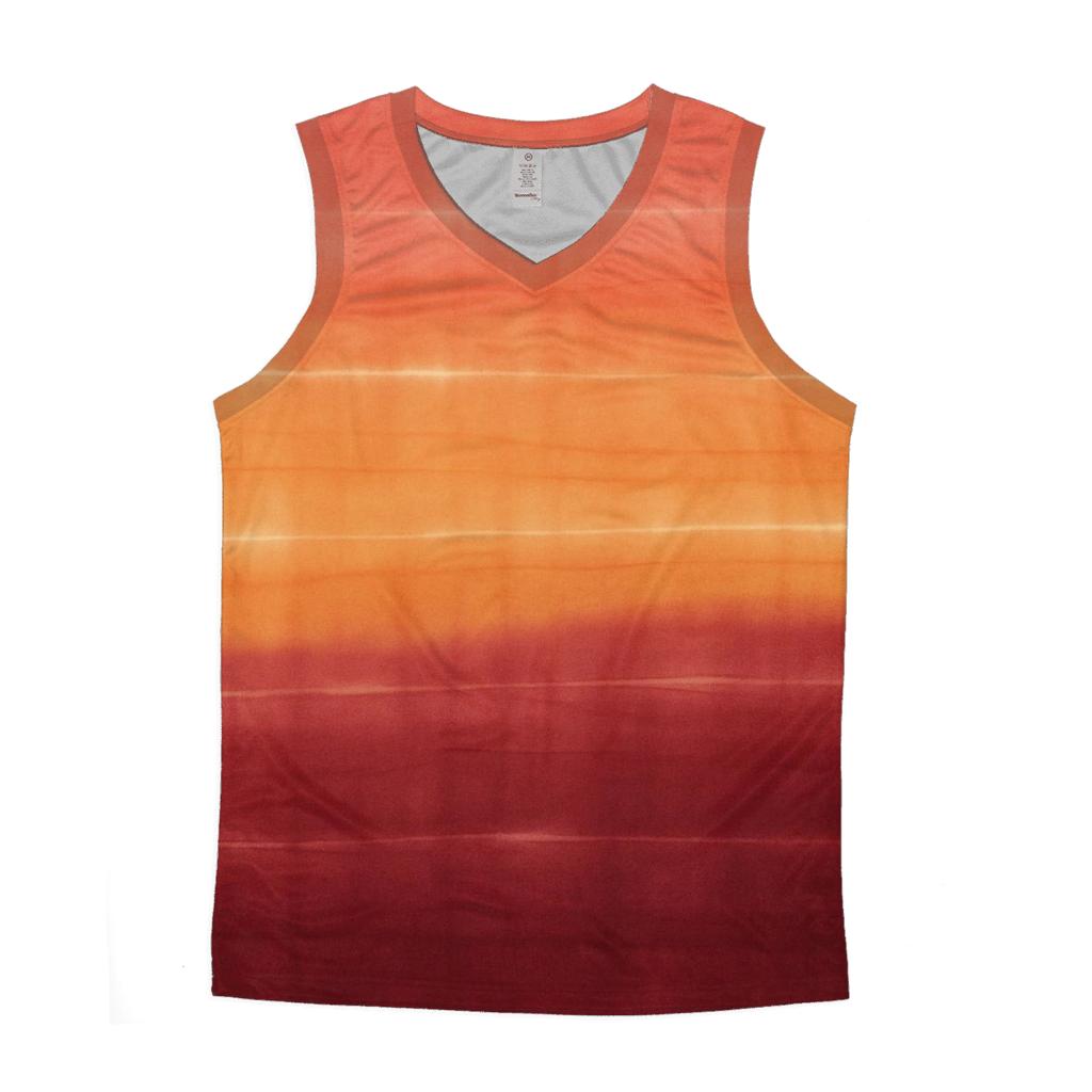 Sunset Horizon Stripe Overdye stylish racerback tanks