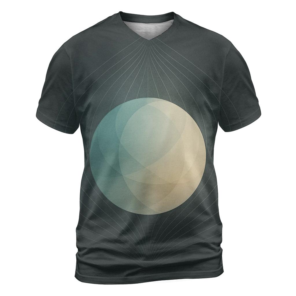 Inner Sanctuary Sphere artistic all-over print tops