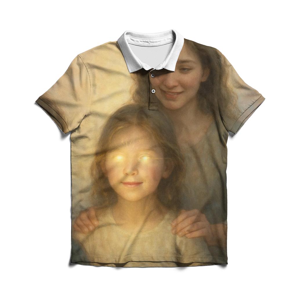 The Light She Placed Behind My Eyes custom polo shirts