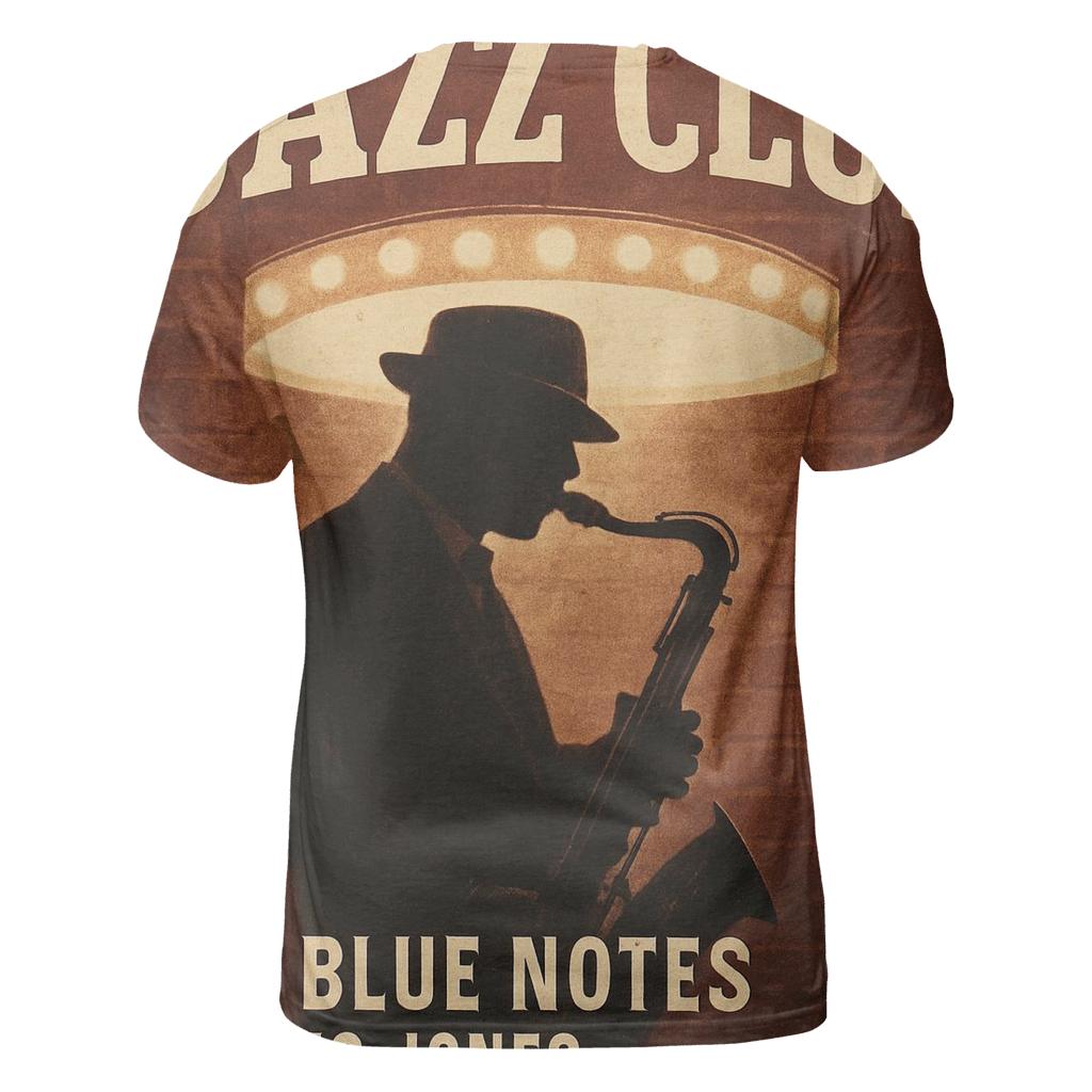 Vintage Jazz Club Night Poster unique graphic print tees
