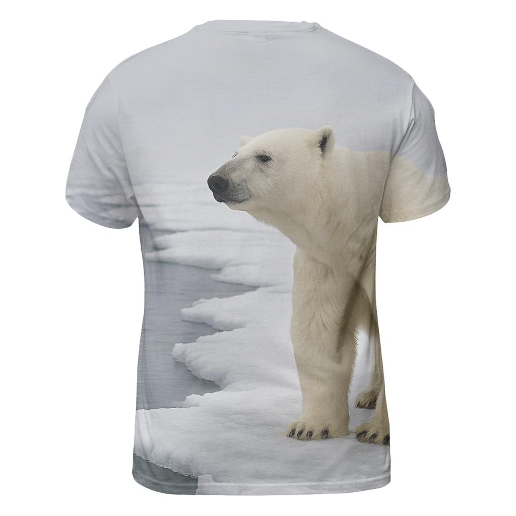 Ice Edge Vigil Polar Bear designer pattern shirts