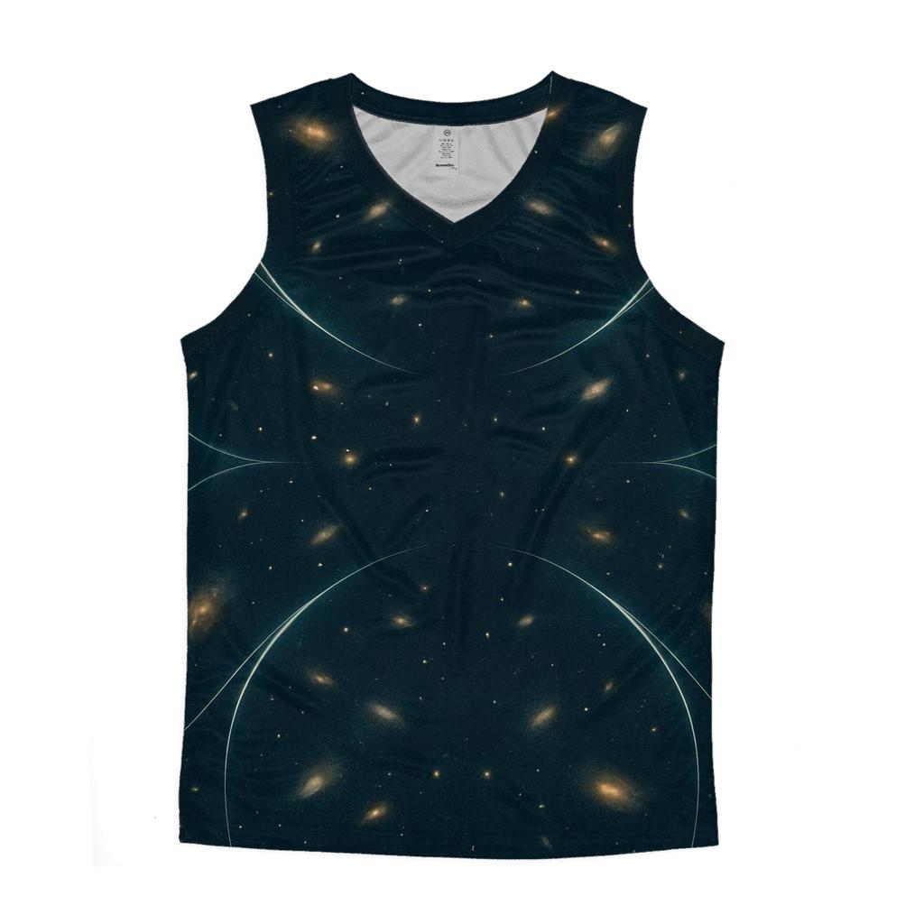 Gravitational Lens Arc Web sports performance tank tops