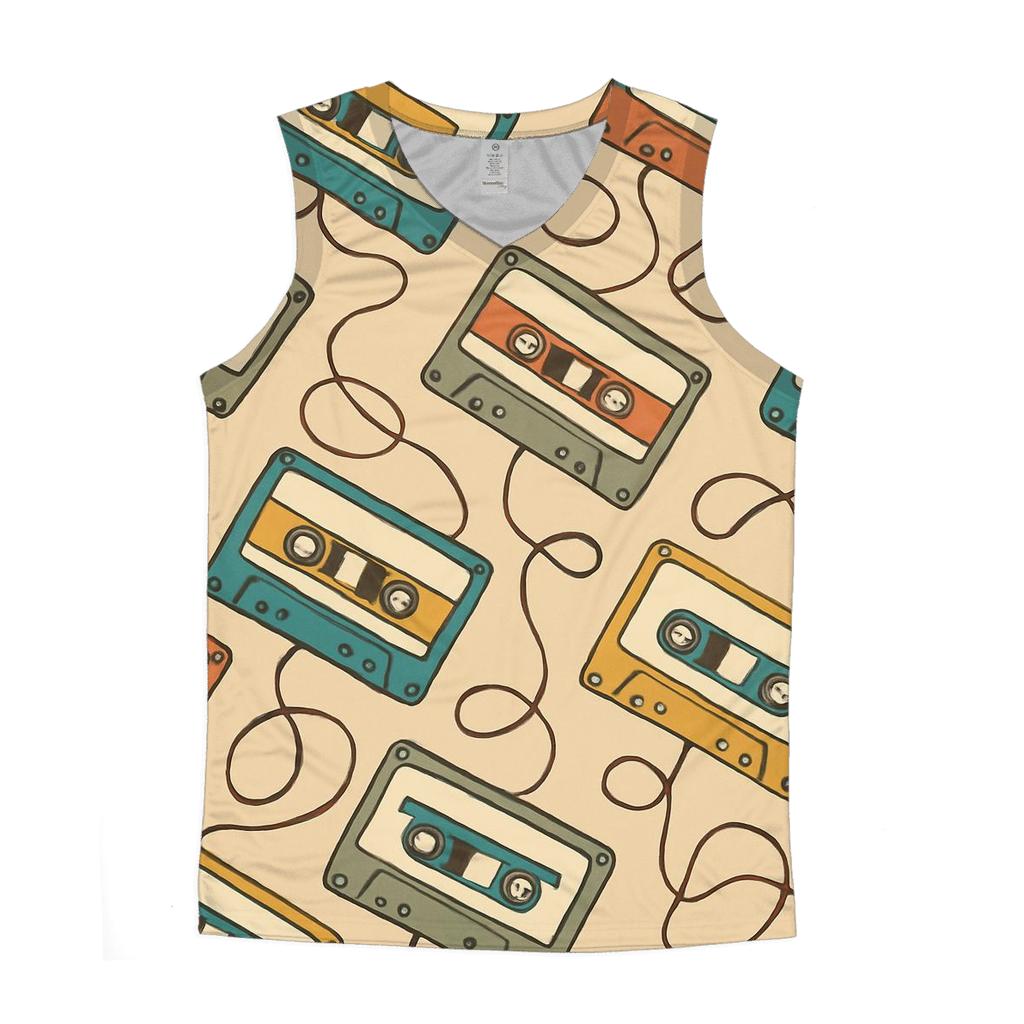 Cassette Mixtape Memories casual summer tank tops