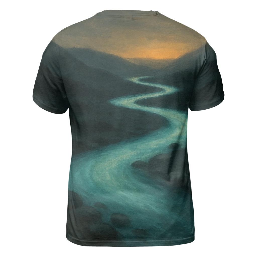 River Of Returning Light creative print fashion shirts