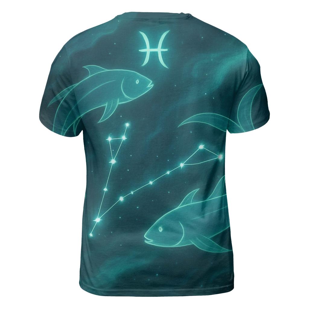 Pisces Tidal Dream Starfield trendy printed shirt styles