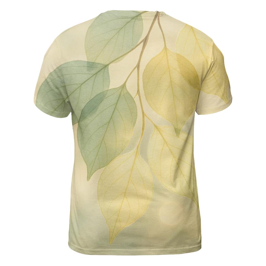 Whispering Leaves Prayer creative print fashion shirts