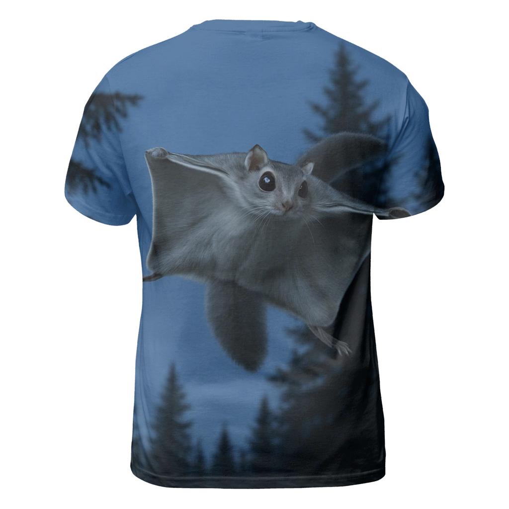 Canopy Glide Flying Squirrel creative print fashion shirts