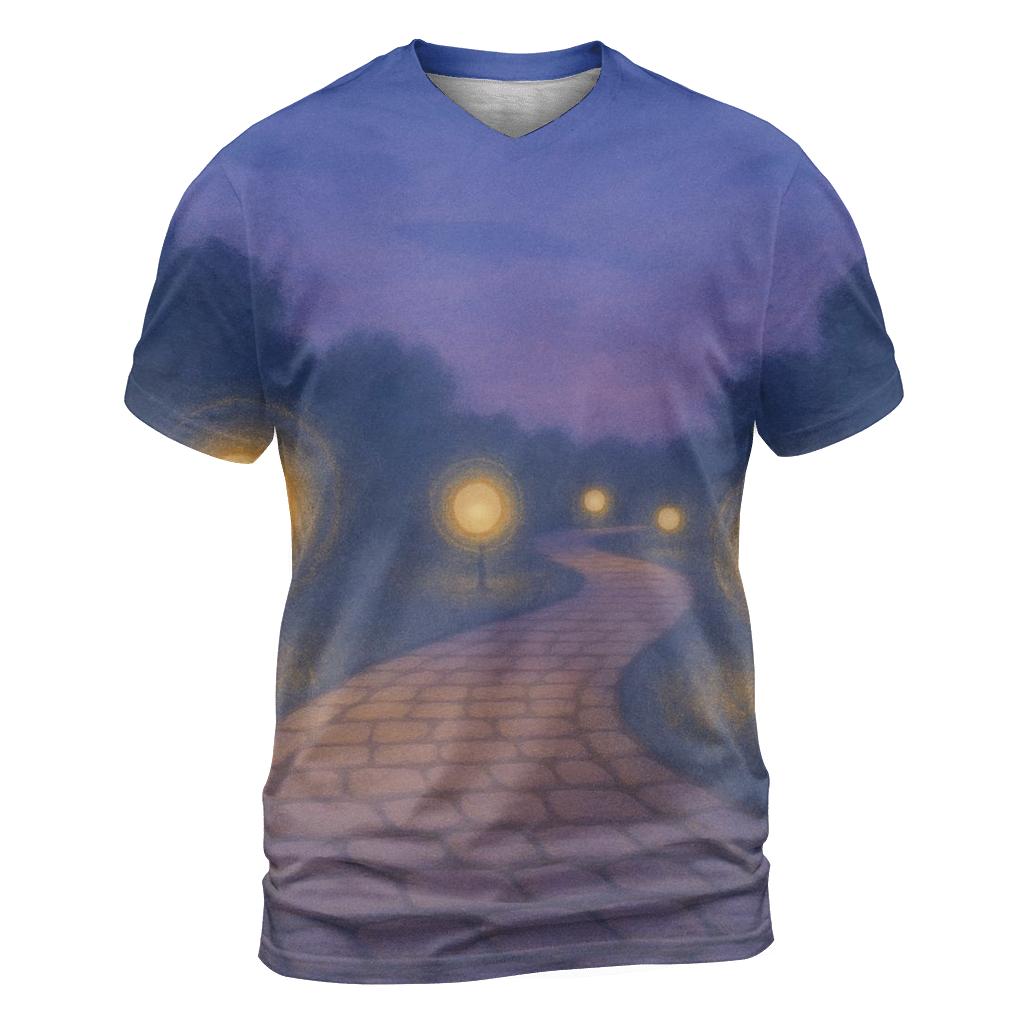 Soul Lantern Pathway vibrant all-over design tees