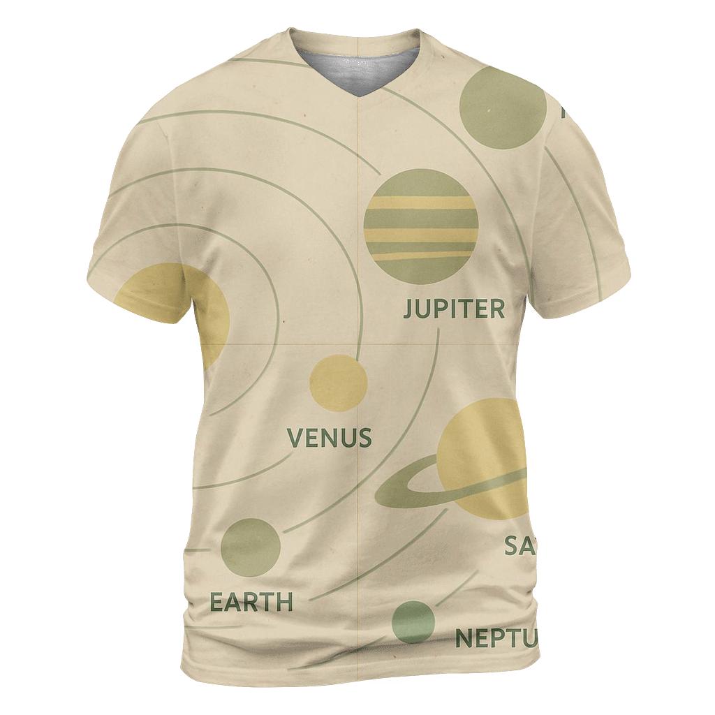 Retro Classroom Diagram Poster creative print fashion shirts