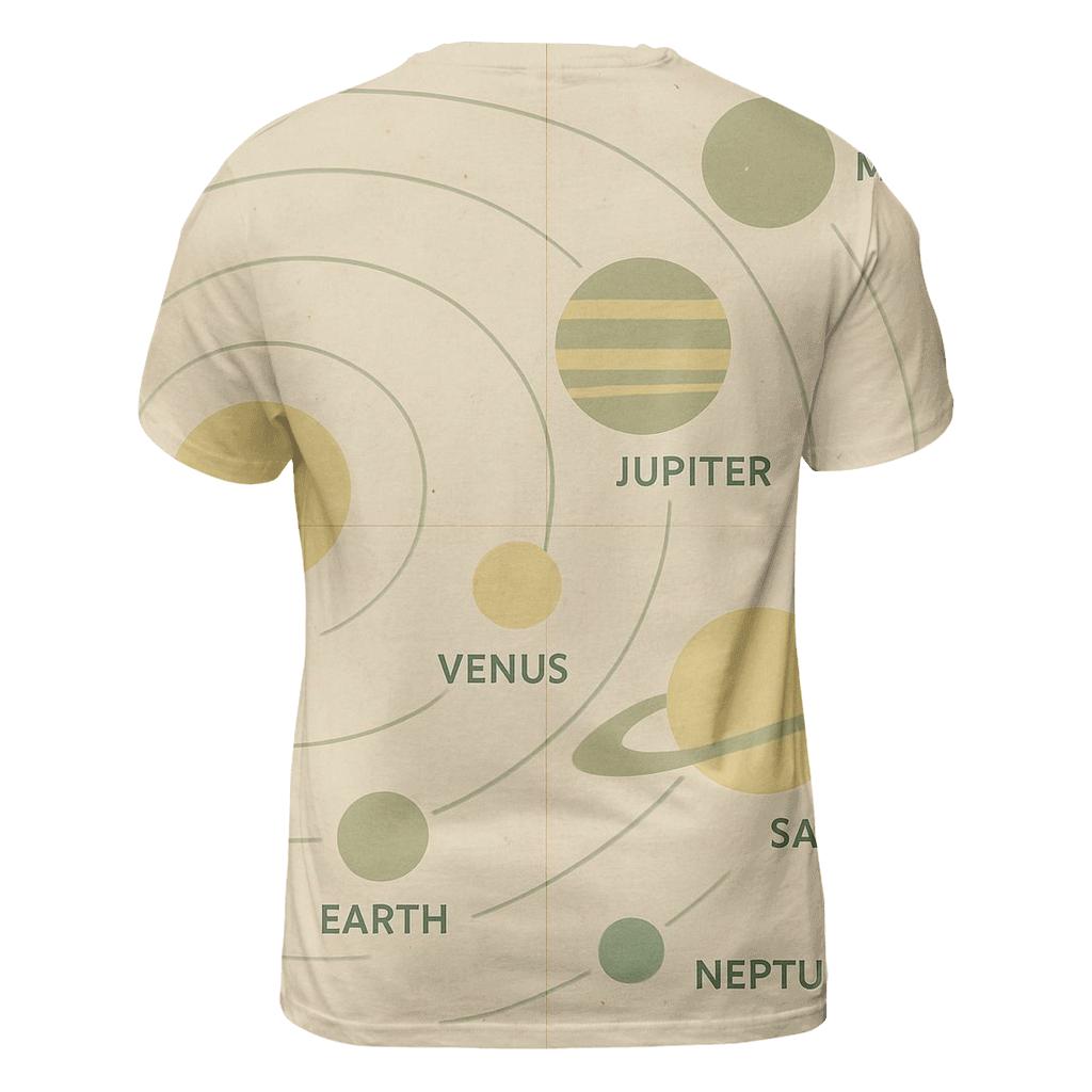 Retro Classroom Diagram Poster creative print fashion shirts