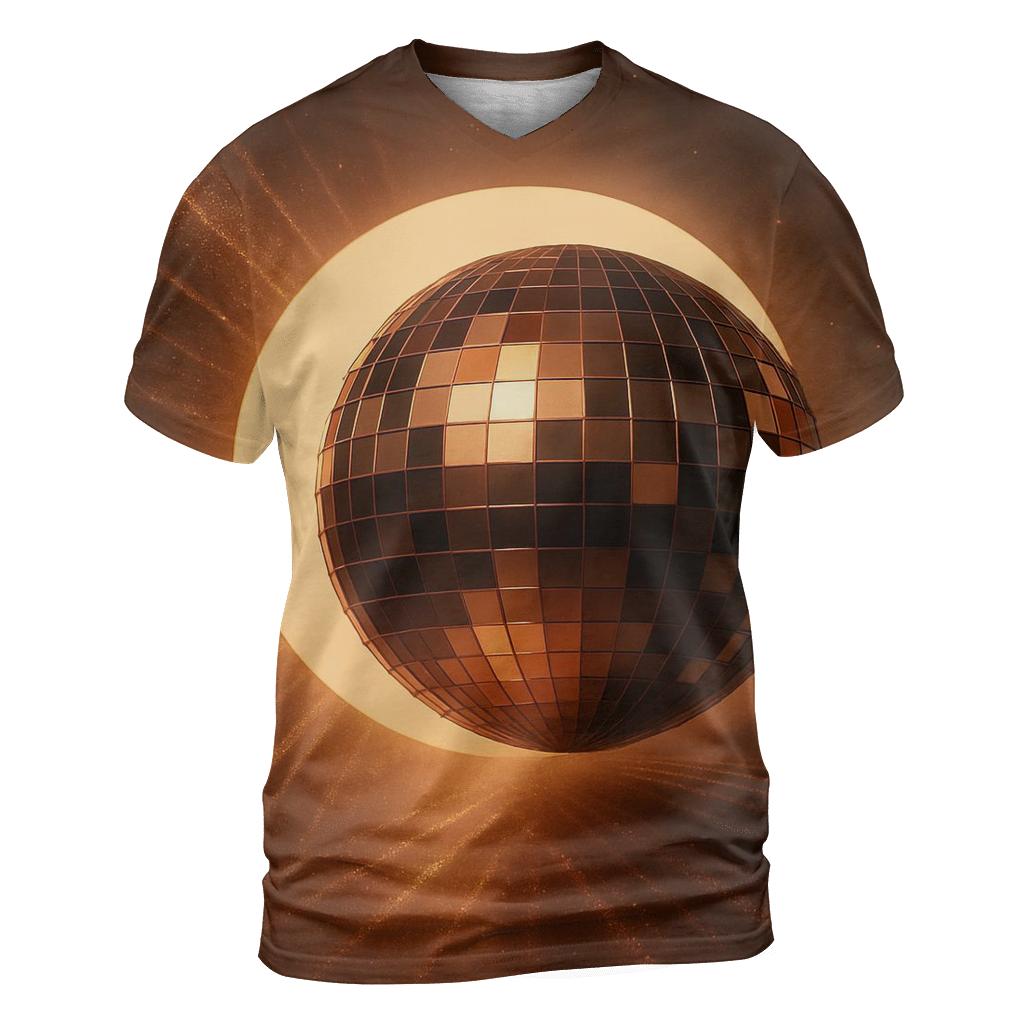 Bronzed Disco Eclipse unique graphic print tees