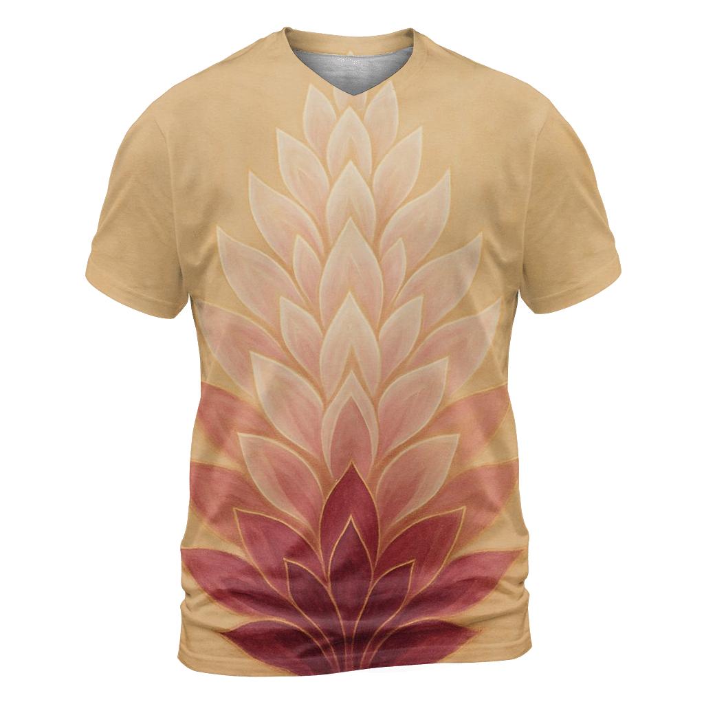 Rising Petal Mandala artistic all-over print tops