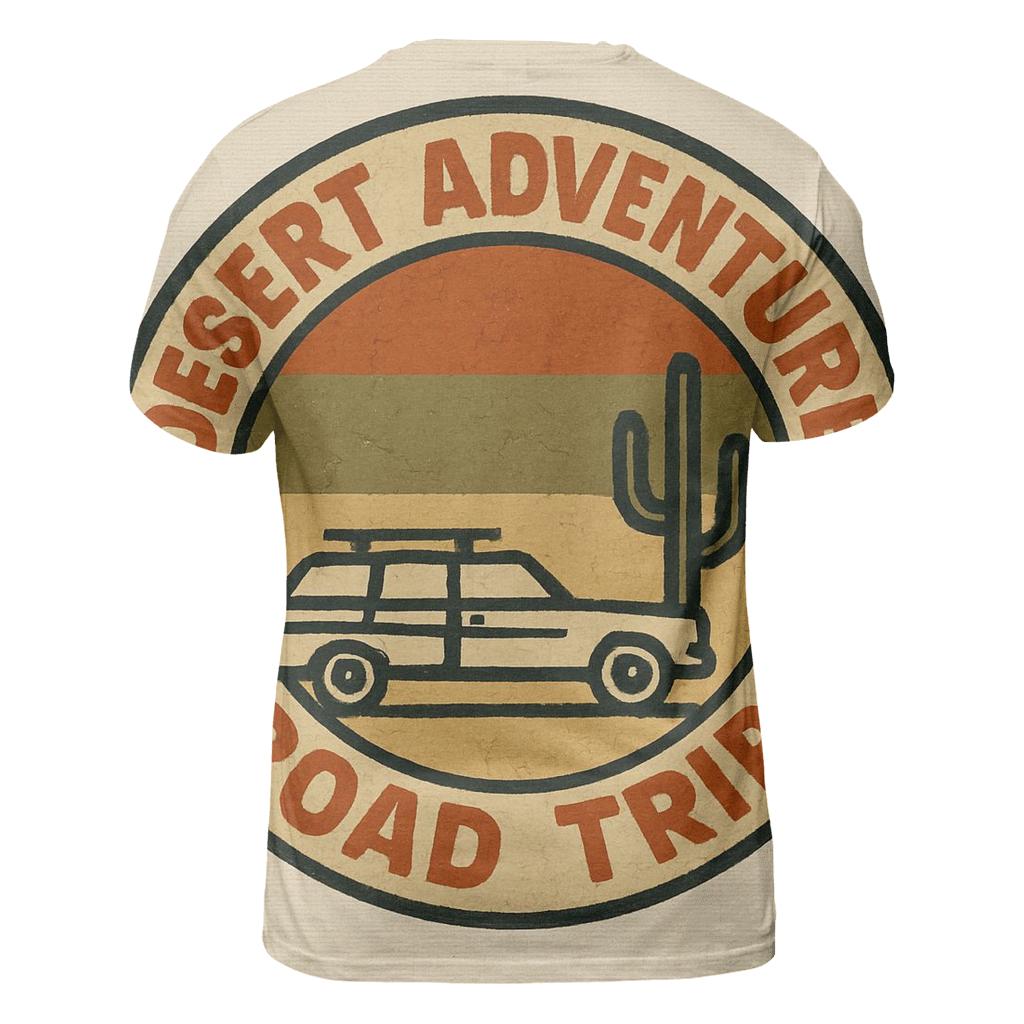 Seventies Desert Road Trip Badge personalized full print shirts