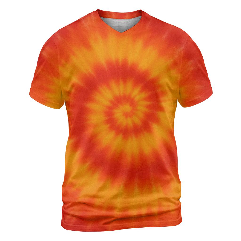Solar Flare Spiral Radiance artistic all-over print tops
