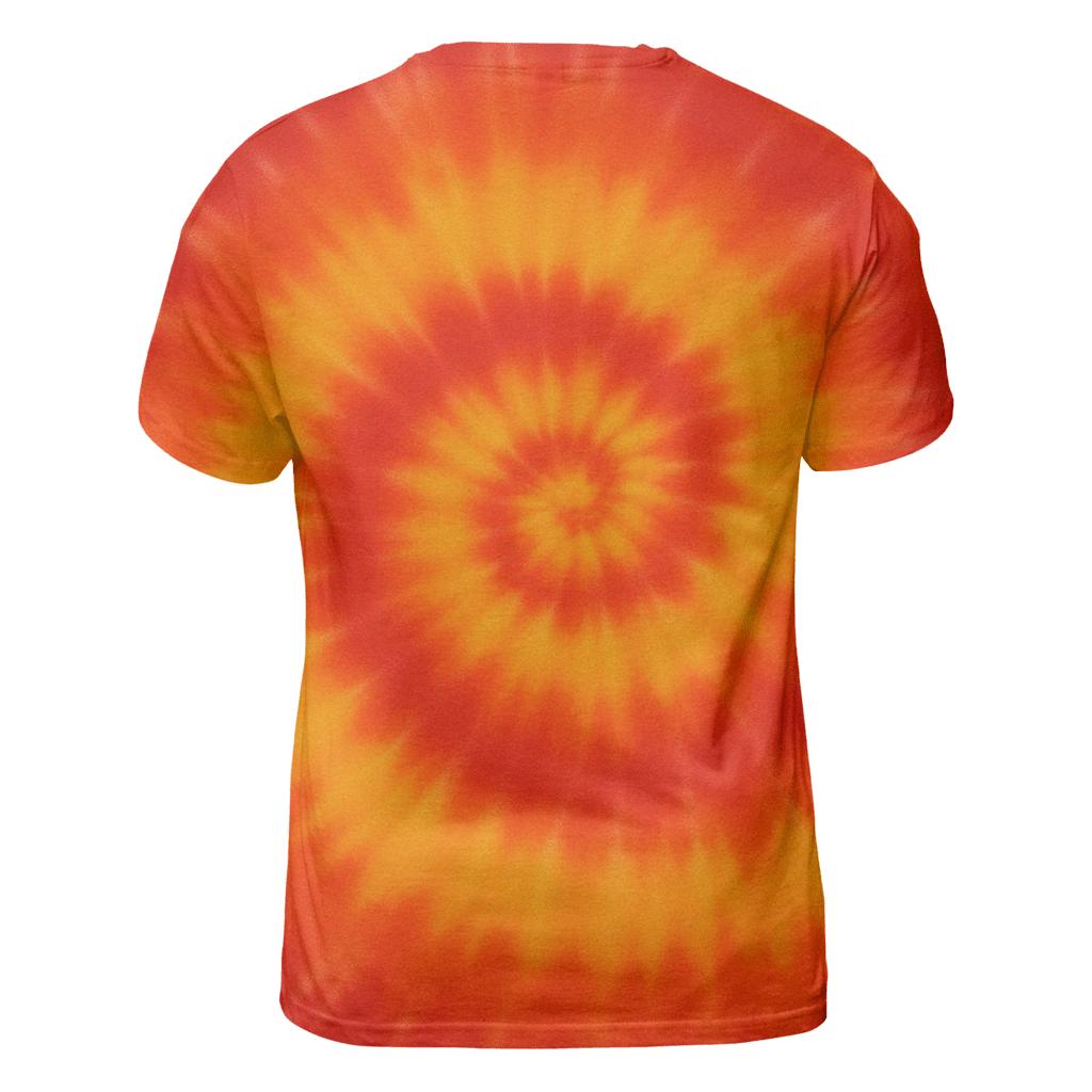 Solar Flare Spiral Radiance artistic all-over print tops